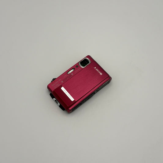 Sony Cyber-shot T500 metallic red digicam for sale in Pakistan - Camzz
