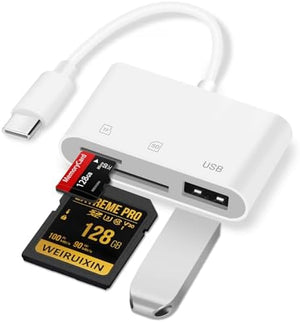 USB-C SD Card Reader 3-in-1 (SD / Micro SD / CF)